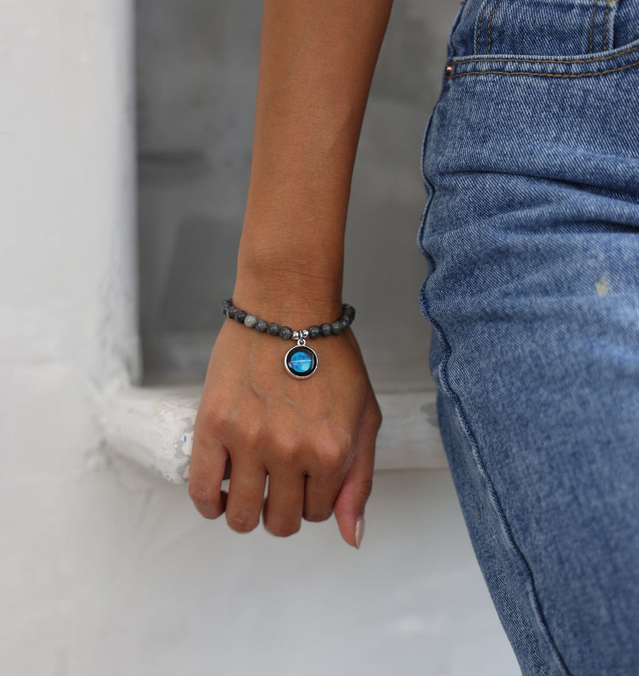 Labradorite Beaded Bracelet